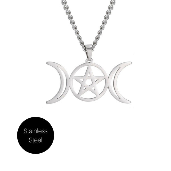 Triple Moon Goddess Pendant – Lufolk